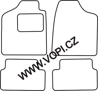 Autokoberce Fiat Panda 1990 - 2003 Perfectfit (1303)